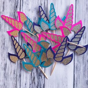 Unicorn Cupcake Toppers
